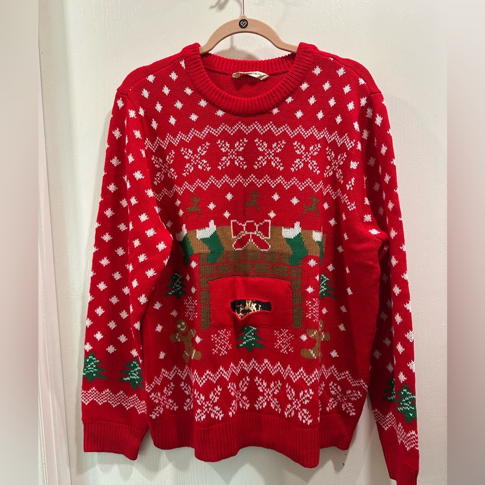 Festive Red Christmas Sweater